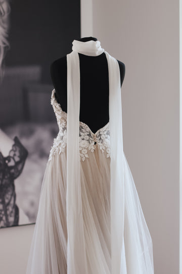 Luxury Chiffon Bridal Scarf